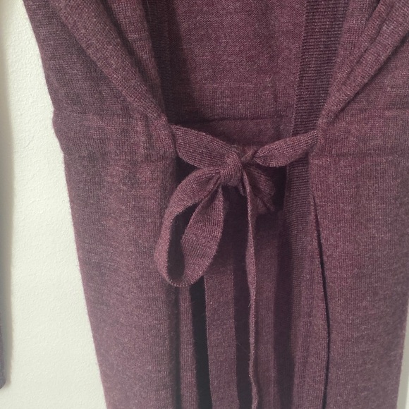 Adrienne Vittadini Burgundy Cardigan - Picture 3 of 6